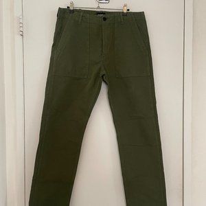 C.O.F. Studio Olive Green Chino Pants Size 32